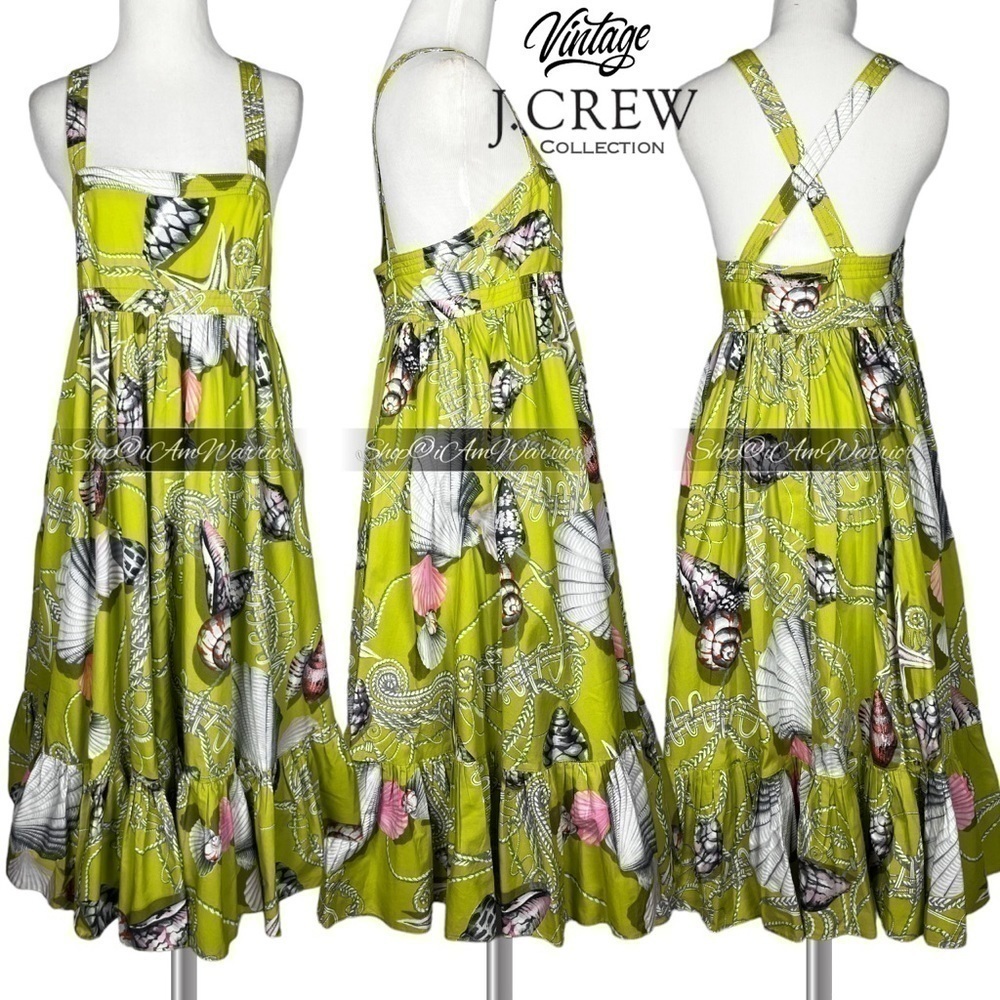 J.Crew Collection green nautical shell โTalithaโ style dress *shop@iamwarrior - Picture 8 of 17